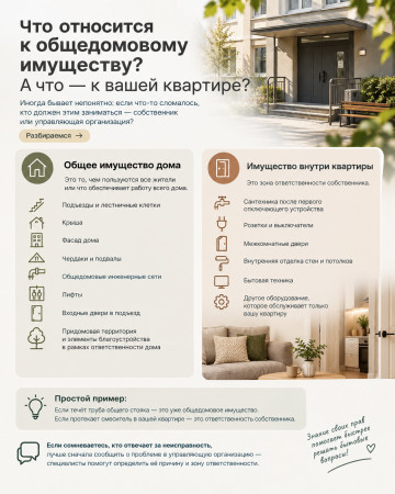 Что относится к общедомовому имуществу, а что — к вашей квартире?